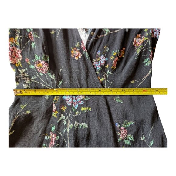 ASTR The Label | Floral Bell Sleeve Dress | Size XS | Black Multicolor - Picture 7 of 9